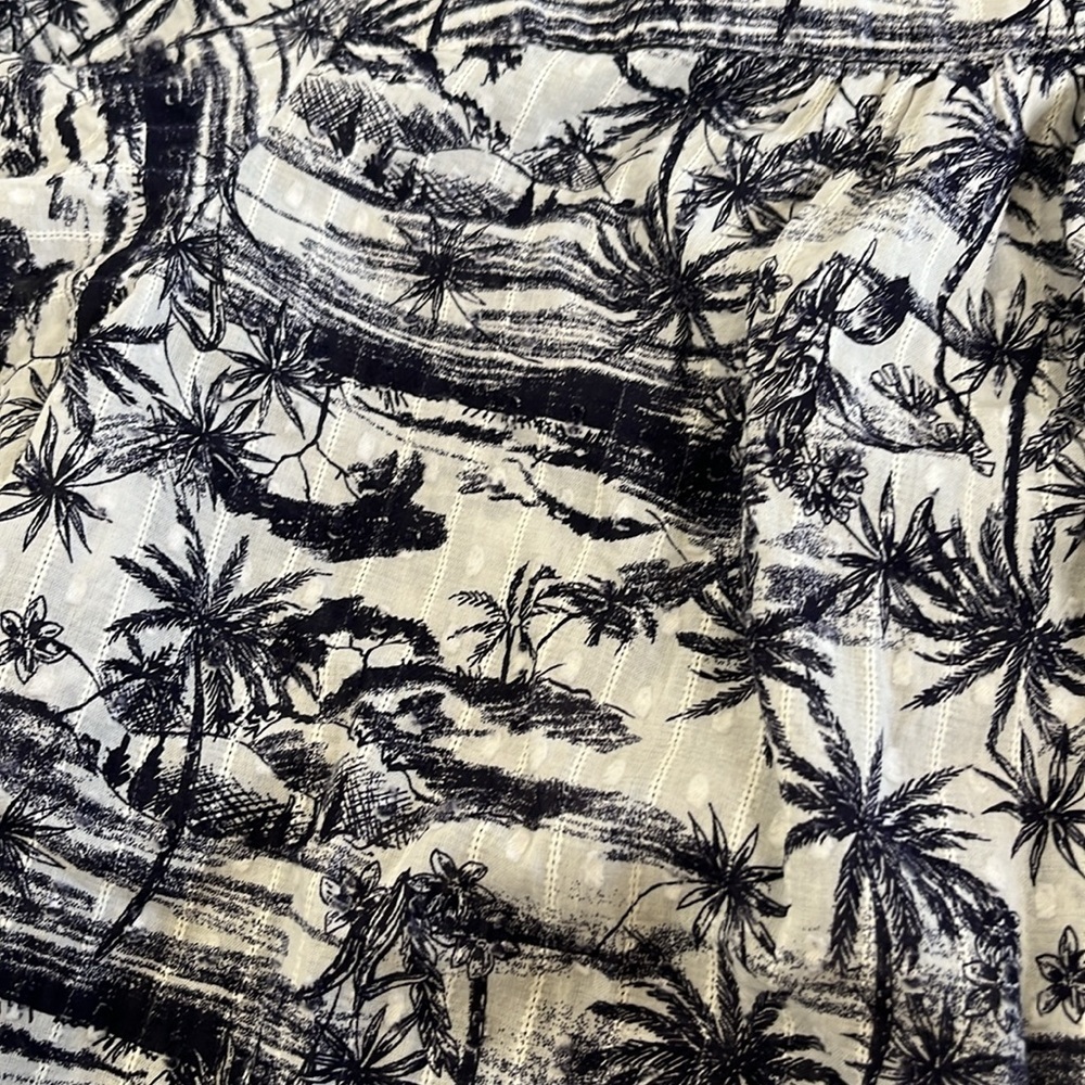 Torrid‎ Clip Jacquard Square Neck Flutter Sleeve Jungle Toil Top Women's 4X New - Picture 4 of 10